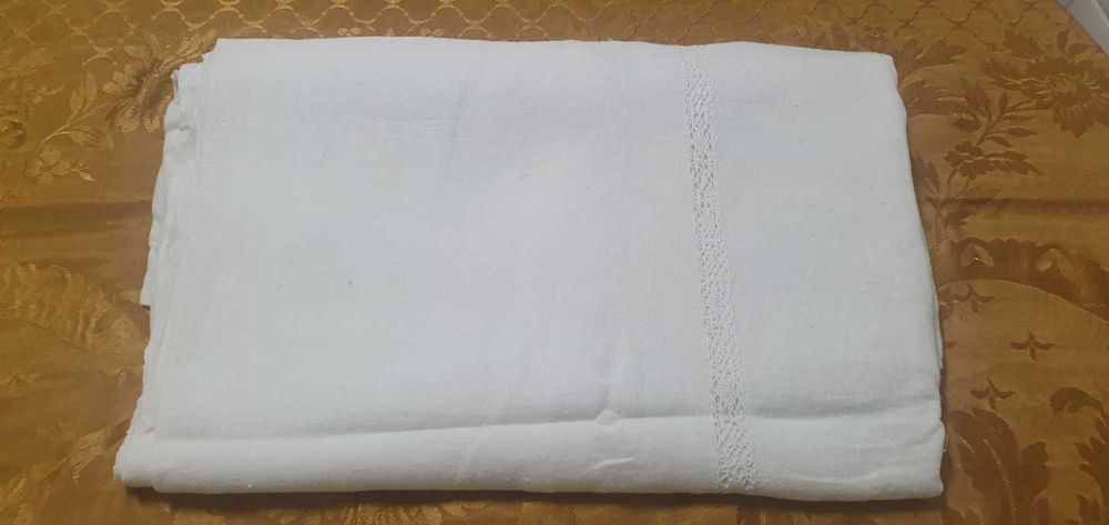 Lote 3 toalhas mesa linho antigo tear VINTAGE
