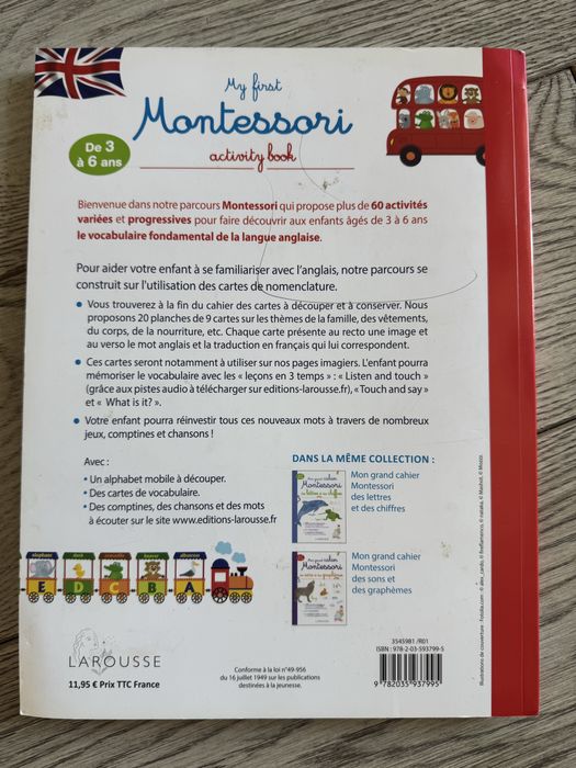 Книга Монтессорі My first Montessori activity book