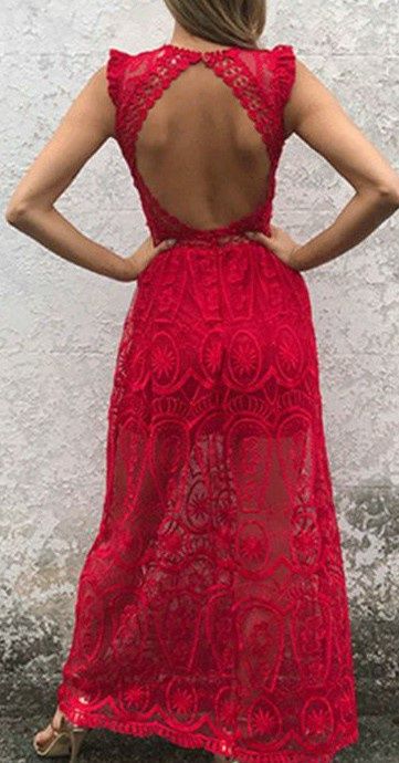 Мереживна максі-сукня