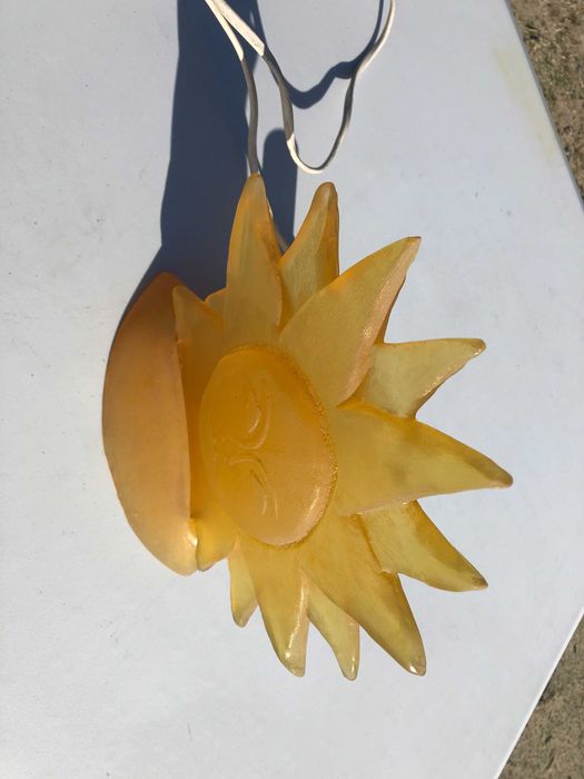 Candeeiro em resina - Sol