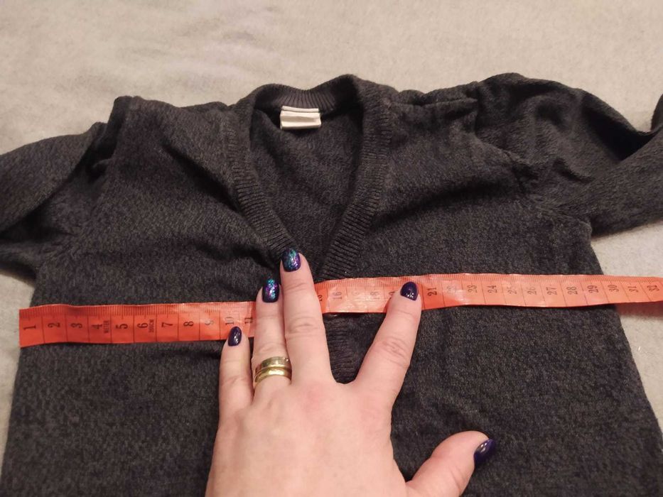 Grafitowy Sweter, sweterek chłopięcy r. 86 H&M