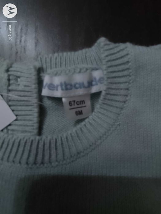 Camisola de malha para 6 meses