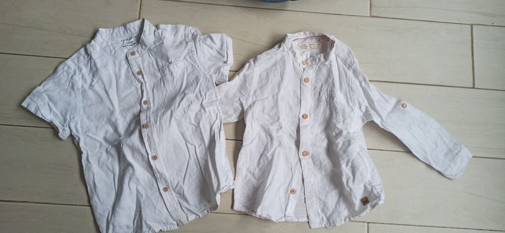 Camisas brancas de menino 2/3 e 4/5