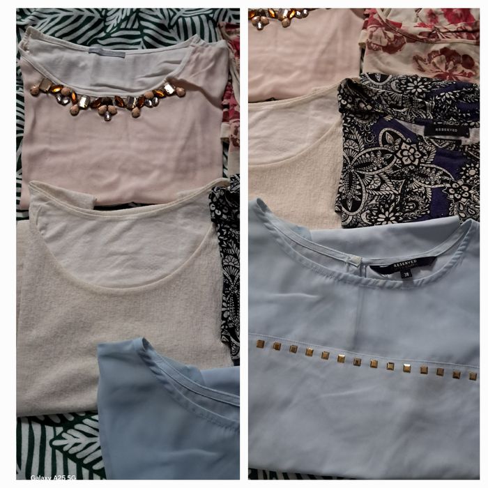 Paka paczka bluzeczek i bluzek damskich 24 szt M L