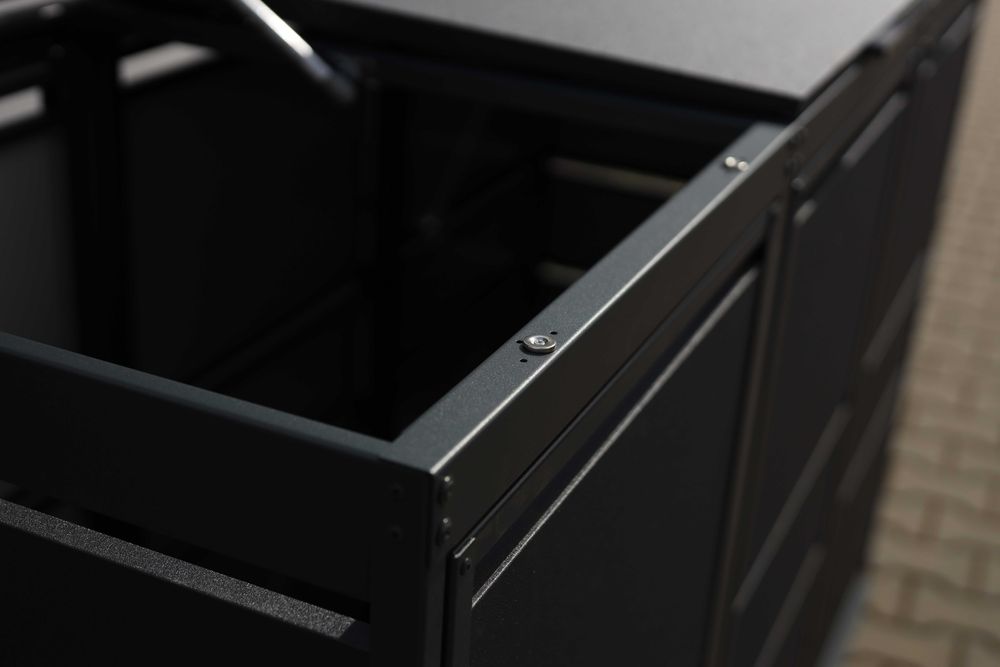 Zabudowa na kosze Top Box Obudowy koszy Osłony koszy 3x240L Premium