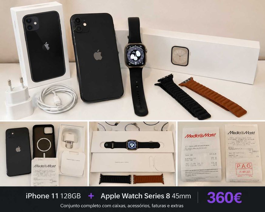 Apple Pack – iPhone 11 128GB + Apple Watch Series 8 45mm