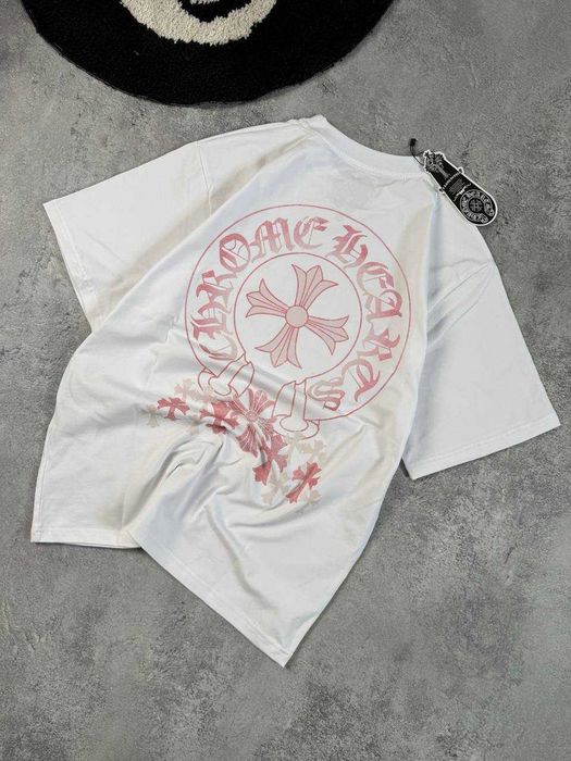 Оверсайз Футболка Chrome Hearts | Футболка Хром Хартс з бирками