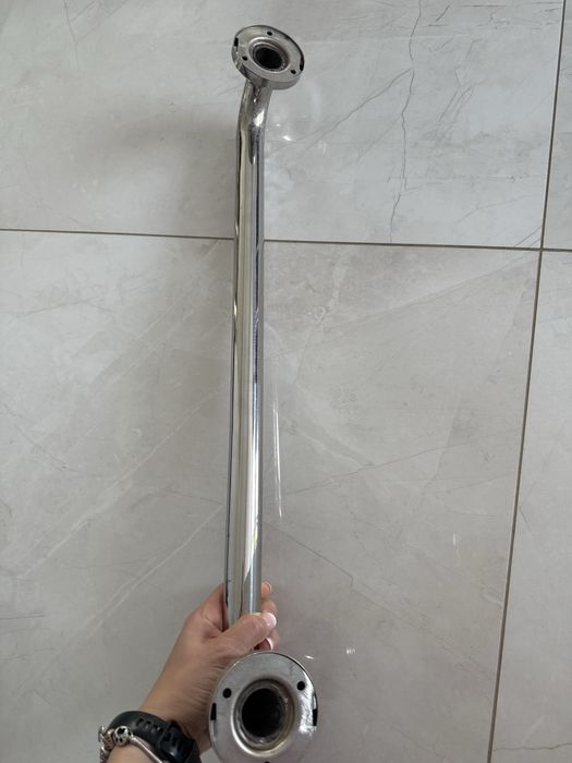 Srebrna poręcz dla niepełnosprawnych uchwyt