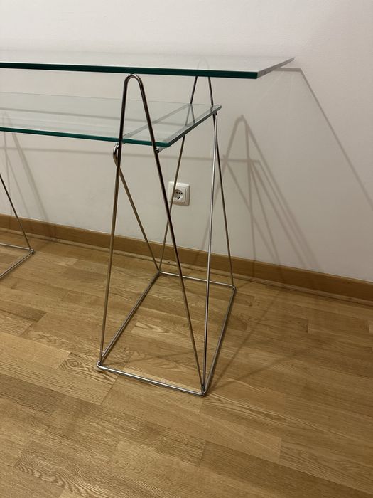 Secretária de vidro temperado KARE