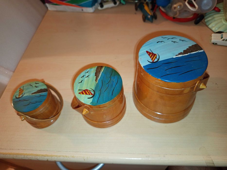 Antique Wooden Buckets