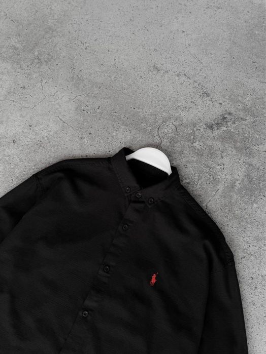 Ralph Lauren Black Cotton Co-ord Set (Shirt & Trousers)