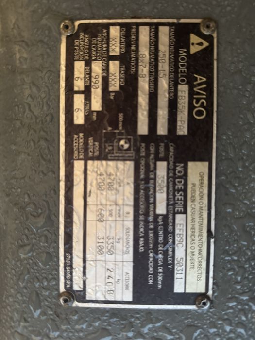 Empilhador Eletrico CAT 3.5ton (usado)