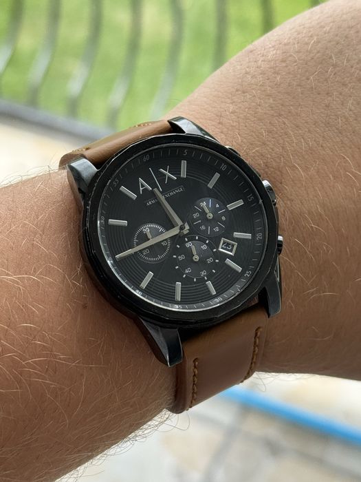Zegarek meski Armani Exchange oryginal z pudelkiem czarny