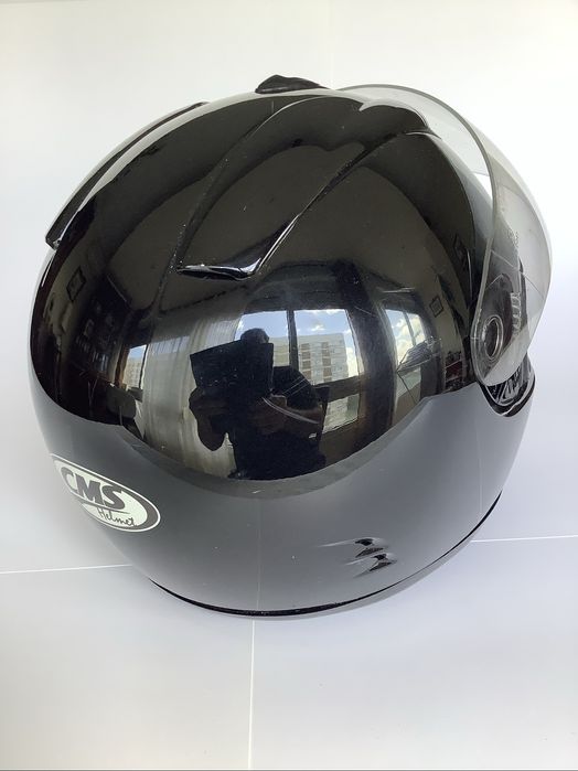 Capacete CMS Preto + auricular Bluetooth