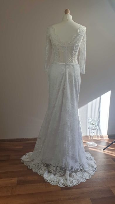 Wyprzedaż! Wyjątkowa suknia ślubna koronkowa