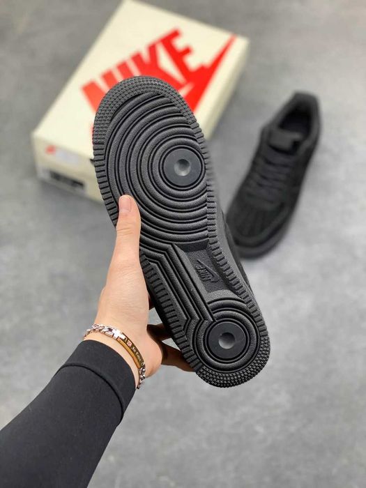 (БЕЗ ПЕРЕДОПЛАТИ) Nike Air Force Low x Supreme Black найк супрім чорні