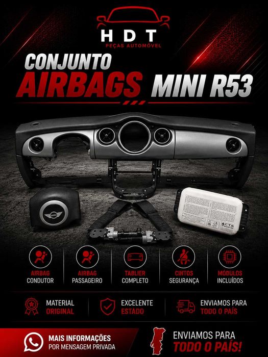 Conjunto airbags mini R53