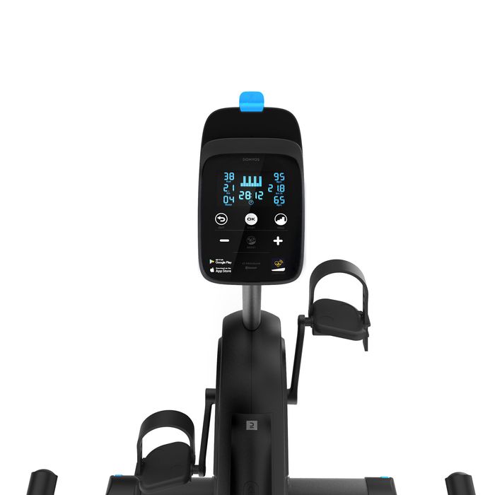 Bicicleta Estática Conectada e Semi Alongada de Cardio Training EB