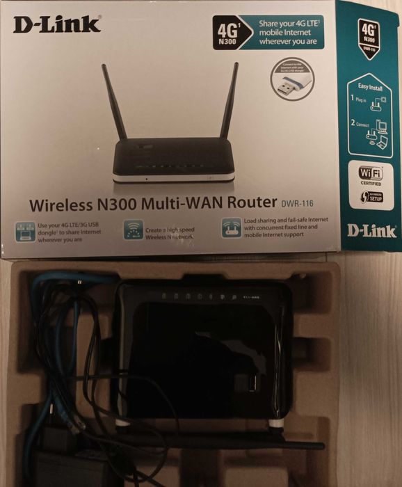 Router D-Link N300 Wireless 4G
