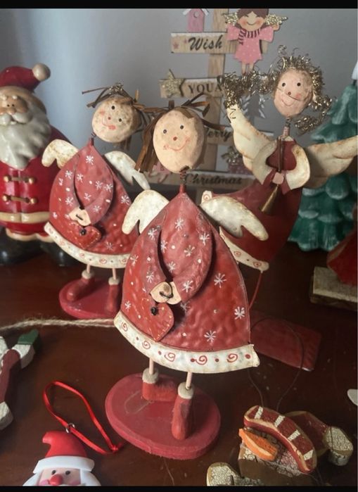 Várias decorações de Natal