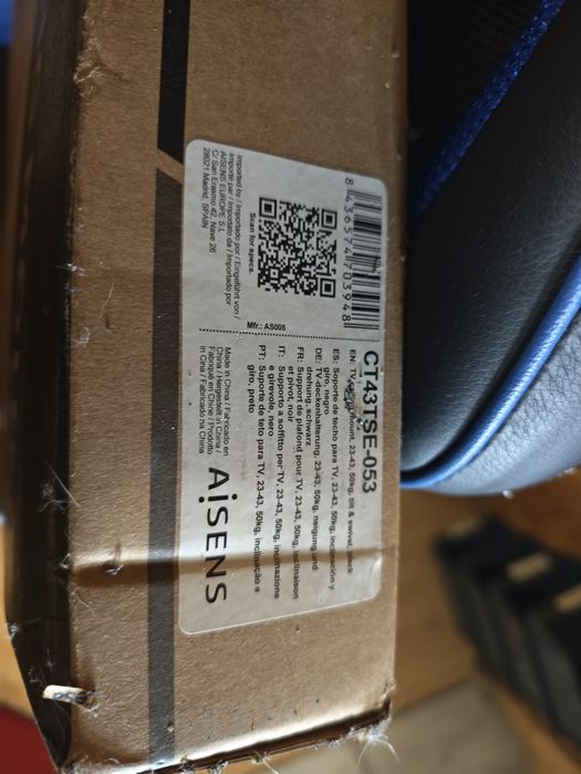 Suporte teto para TV até 43"
