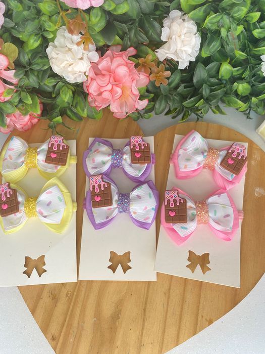 Fita de cabelo. Presilha de cabelo/ Laços de cabelo infantil menina