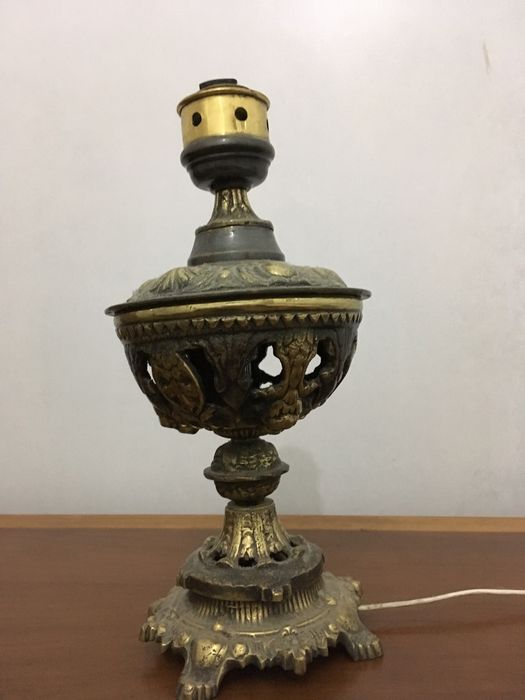 Par de candeeiros vintage mesa cabeceira