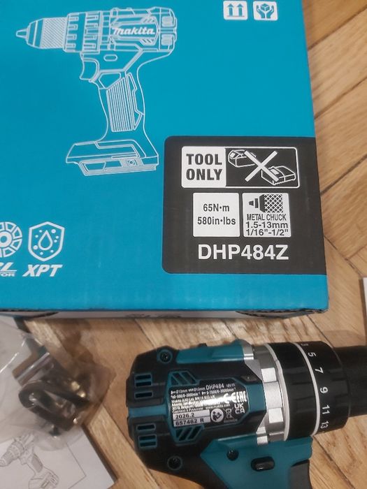 Makita DHP484Z 18V LTX Wiertarko Wkrętarka Udarowa Brushless 65N-m BODY