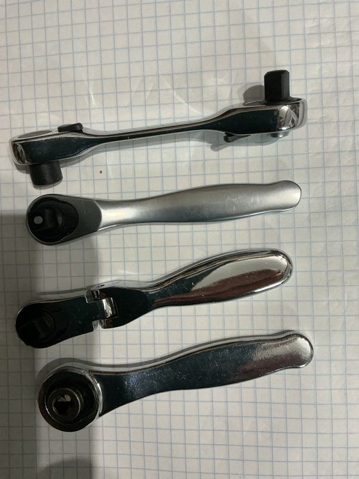 Набор 4шт мікро трещоток 1/4 міні трещотка міцна зручна cr-va нержавій