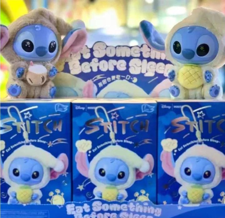 М'яка іграшка сюрприз брелок Лабубу Стіч llububu miniso x disney Stitc