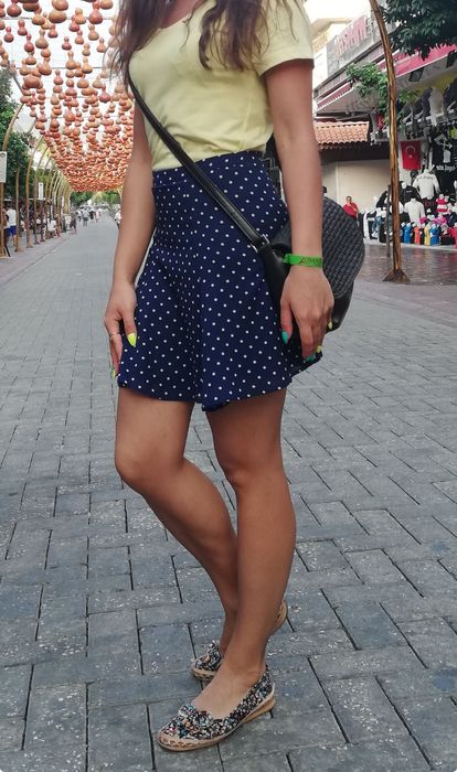 Юбка шифонавая на девочку, крой колокольчик