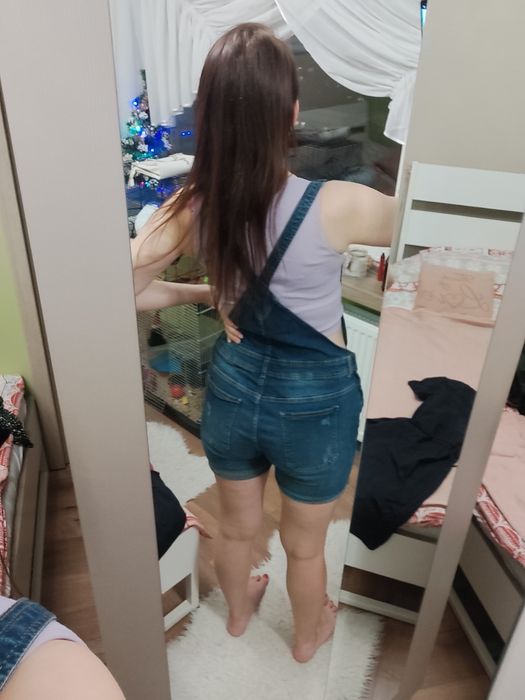 Ogrodniczki spodnie krótkie