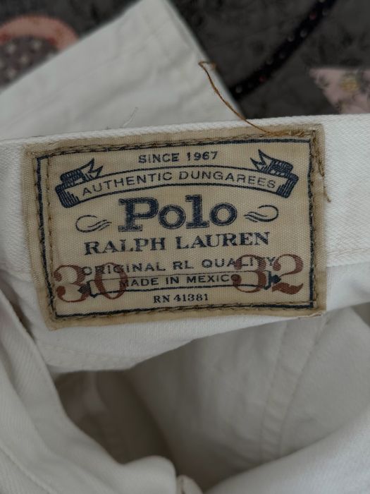 White jeans Ralph Lauren RXL / білі джинси straight fit 100% cotton W30–32