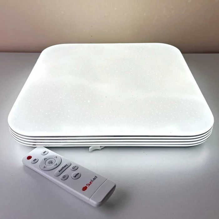 Смарт світильник "Квадрат/декор Crome-4" з пультом керування. SmartLed