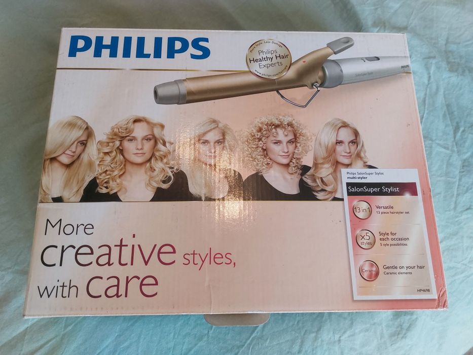 Мультистайлер Phillips 13 в 1. Плойка, випрямляч + щипці.
