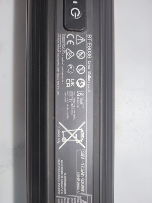 Nowy akumulator Shimano steps bt e8036