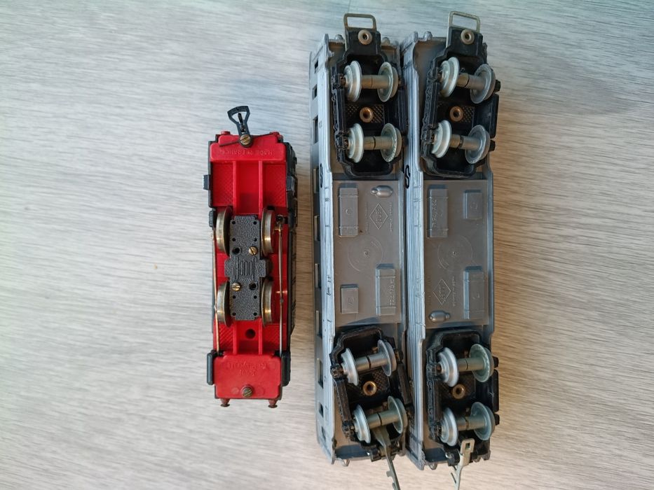 Locomotiva a vapor Jouef DC + carruagens, H0, 1/87