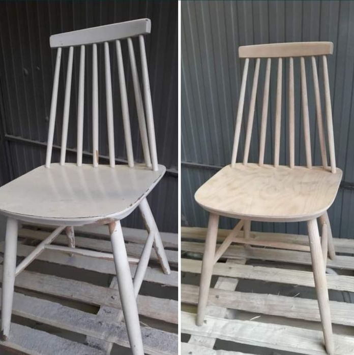 Piaskowanie sodowanie domów drewna cegły mebli krzesło oczyszczone