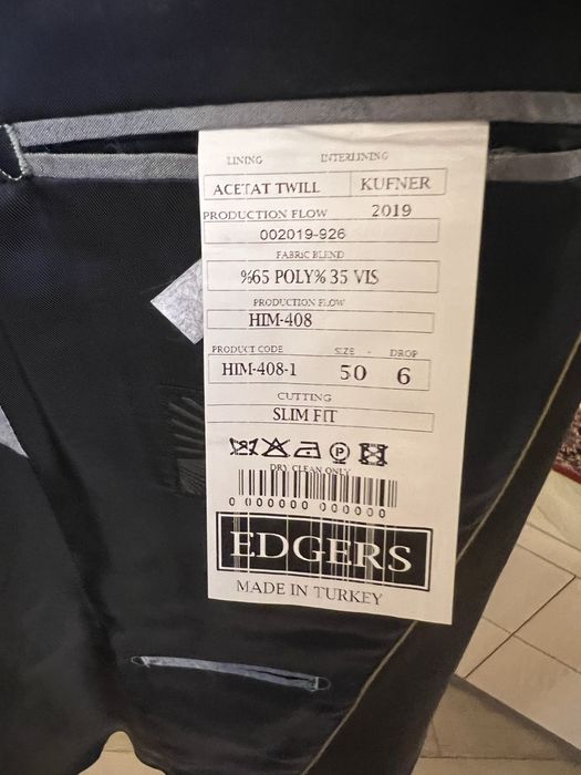 Стильний чоловічий костюм (смокінг), синій, 50 р.