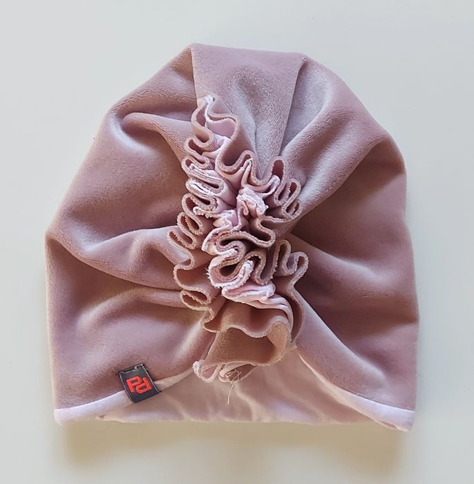 Czapka turban dziewczynka 46 48 cm