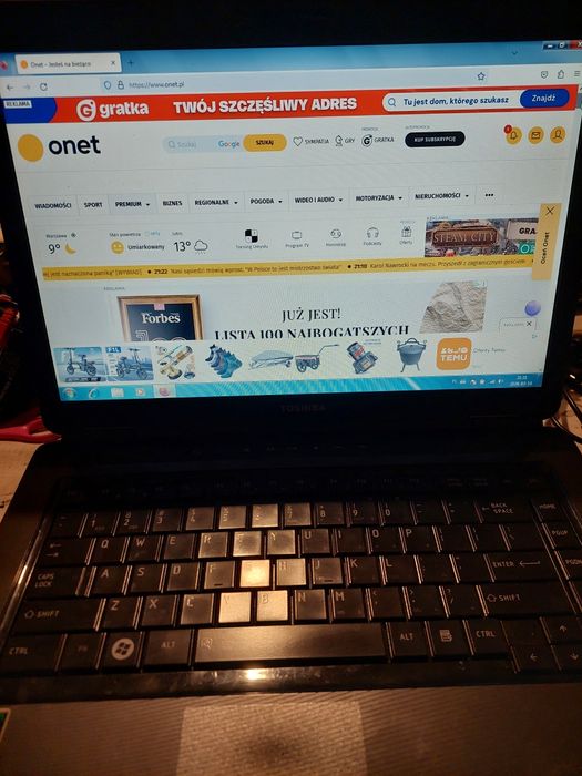 Starszy laptop sprawna bateria sprzedaż zamiana