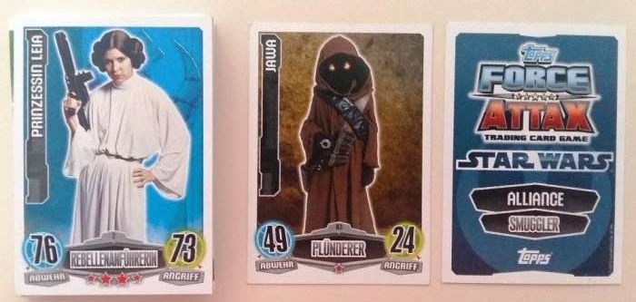 Karty Star Wars Force Attax firmy Toops