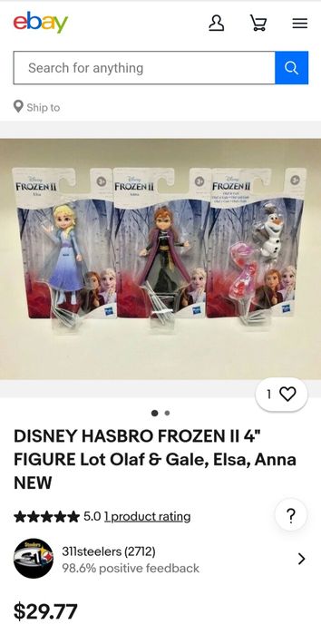 Набір міні фігурок Disney Frozen 2 від Hasbro на подарунок дитині
