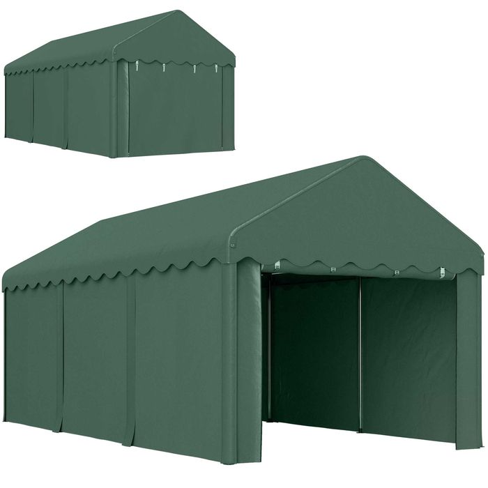 Tenda Garagem Portátil 6x3m Verde NOVA