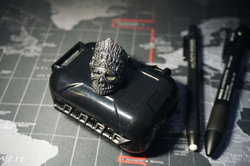 Anel Chief Skull Aço Inoxidável