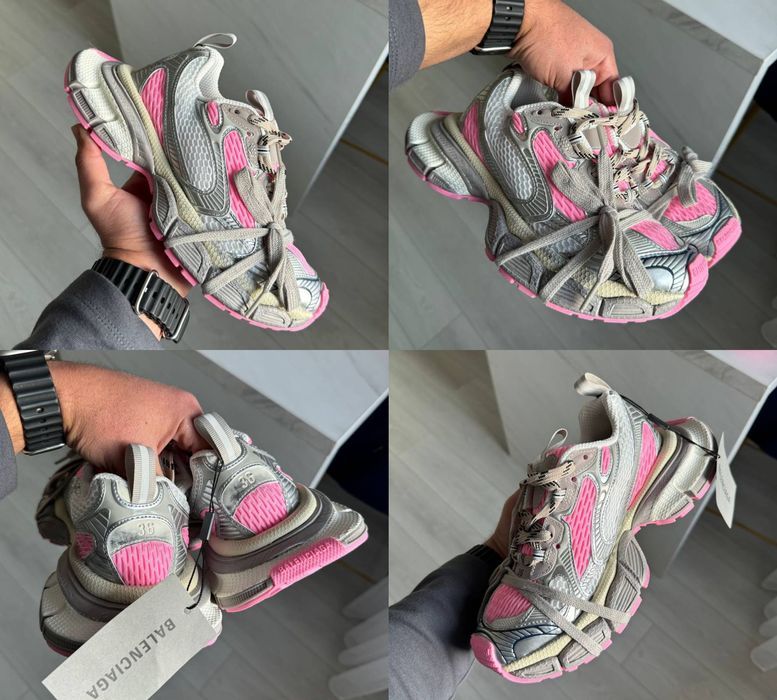 Женские кроссовки Balenciaga 3XL Pink Silver 36-42 Хит Весны 2025! Топ