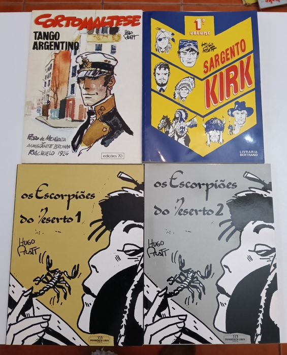 22 Livros de Milo Manara e Hugo Pratt (6 de capa dura)