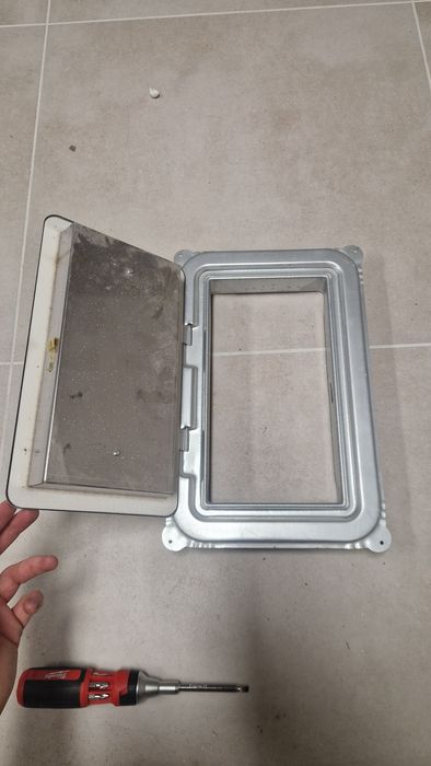 Wyczystka kominowa metalowa 37x24 cm