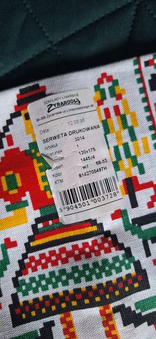 Serweta vintage Żyrardów