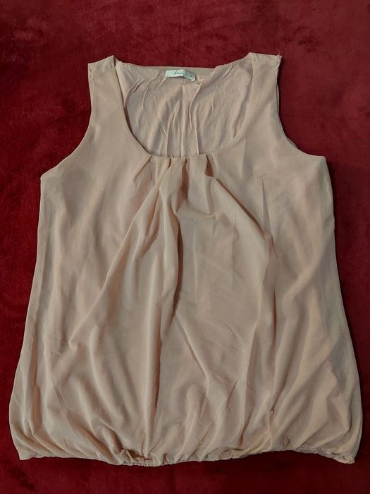 Elegancka bluzka pudrowy róż S